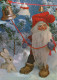 PÈRE NOËL NOËL Fêtes Voeux Vintage Carte Postale CPSM #PAK019.FR - Santa Claus