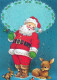 PÈRE NOËL NOËL Fêtes Voeux Vintage Carte Postale CPSM #PAJ669.FR - Santa Claus