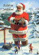 PÈRE NOËL NOËL Fêtes Voeux Vintage Carte Postale CPSM #PAJ533.FR - Santa Claus
