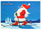 PAPÁ NOEL Feliz Año Navidad Vintage Tarjeta Postal CPSMPF #PKG347.ES - Santa Claus