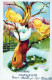 PASCUA IGLESIA Vintage Tarjeta Postal CPA #PKE245.ES - Easter