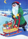 PAPÁ NOEL Feliz Año Navidad Vintage Tarjeta Postal CPSM #PBL308.ES - Santa Claus