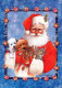 PAPÁ NOEL Feliz Año Navidad Vintage Tarjeta Postal CPSM #PBL043.ES - Santa Claus