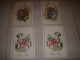 Lot De 4 CP CARTE POSTALE BONNE FETE PANIER De FLEURS Et CHIENS - Vierge - Other & Unclassified