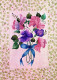 FLOWERS Vintage Postcard CPSM #PAR316.GB - Fiori