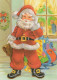 SANTA CLAUS CHRISTMAS Holidays Vintage Postcard CPSM #PAK158.GB - Kerstman