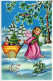 ANGEL CHRISTMAS Holidays Vintage Postcard CPSM #PAH390.GB - Angeles