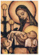 Vierge Marie Madone Bébé JÉSUS Religion Vintage Carte Postale CPSM #PBQ255.FR - Vierge Marie & Madones