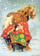 PÈRE NOËL Bonne Année Noël Vintage Carte Postale CPSM #PBL044.FR - Santa Claus