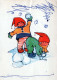 Bonne Année Noël ENFANTS Vintage Carte Postale CPSM #PAY775.FR - Neujahr