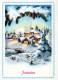 Bonne Année Noël ÉGLISE Vintage Carte Postale CPSM #PAY378.FR - Neujahr