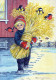 Buon Anno Natale BAMBINO Vintage Cartolina CPSM #PAW366.IT - Neujahr