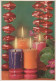 Buon Anno Natale CANDELA Vintage Cartolina CPSM #PAV882.IT - Neujahr