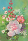 FIORI Vintage Cartolina CPSM #PAS042.IT - Fleurs