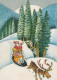 BABBO NATALE Natale Vintage Cartolina CPSM #PAJ951.IT - Santa Claus