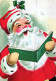 BABBO NATALE Natale Vintage Cartolina CPSM #PAJ810.IT - Santa Claus