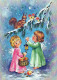 ANGELO Buon Anno Natale Vintage Cartolina CPSM #PAH953.IT - Anges