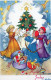 ANGELO Buon Anno Natale Vintage Cartolina CPSMPF #PAG824.IT - Angels