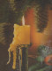 Happy New Year Christmas CANDLE LENTICULAR 3D Vintage Postcard CPSM #PAZ028.GB - Nouvel An