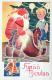 SANTA CLAUS Happy New Year Christmas Vintage Postcard CPSMPF #PKG346.GB - Santa Claus