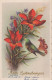 FLOWERS Vintage Postcard CPSMPF #PKG103.GB - Fleurs