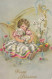 EASTER CHILDREN EGG Vintage Postcard CPA #PKE369.GB - Easter