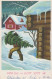 Happy New Year Christmas CHILDREN Vintage Postcard CPSMPF #PKD914.GB - Nouvel An