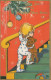 Happy New Year Christmas CHILDREN Vintage Postcard CPSMPF #PKD605.GB - Nouvel An