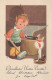 Happy New Year Christmas CHILDREN Vintage Postcard CPSMPF #PKD417.GB - Nouvel An