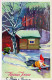 Happy New Year Christmas Vintage Postcard CPSMPF #PKD232.GB - Anno Nuovo