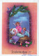 ANGEL Christmas Baby JESUS Vintage Postcard CPSM #PBP294.GB - Angeles