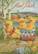 EASTER CHICKEN EGG Vintage Postcard CPSM #PBO796.GB - Pasen