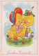 EASTER CHICKEN EGG Vintage Postcard CPSM #PBO672.GB - Pasen