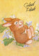 EASTER RABBIT Vintage Postcard CPSM #PBO420.GB - Easter