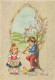 EASTER CHILDREN Vintage Postcard CPSM #PBO291.GB - Ostern