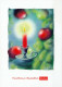 Happy New Year Christmas CANDLE Vintage Postcard CPSM #PBN734.GB - Anno Nuovo