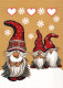 Happy New Year Christmas GNOME Vintage Postcard CPSM #PBL983.GB - Neujahr