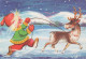 Happy New Year Christmas GNOME Vintage Postcard CPSM #PBL834.GB - Neujahr