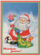 SANTA CLAUS Happy New Year Christmas Vintage Postcard CPSM #PBL109.GB - Santa Claus