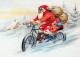 SANTA CLAUS Happy New Year Christmas Vintage Postcard CPSM #PBB119.GB - Santa Claus