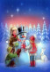 Happy New Year Christmas SNOWMAN CHILDREN Vintage Postcard CPSM #PBA477.GB - Nouvel An