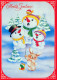 Happy New Year Christmas SNOWMAN Vintage Postcard CPSM #PAZ795.GB - Anno Nuovo