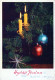 Happy New Year Christmas CANDLE Vintage Postcard CPSM #PAZ236.GB - Neujahr