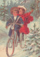 Happy New Year Christmas CHILDREN Vintage Postcard CPSM #PAY833.GB - New Year