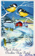 Buon Anno Natale UCCELLO Vintage Cartolina CPA #PKE811.IT - New Year