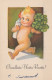 Buon Anno Natale BAMBINO Vintage Cartolina CPSMPF #PKD793.IT - New Year