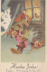 Buon Anno Natale GNOME Vintage Cartolina CPSMPF #PKD115.IT - Anno Nuovo