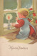 Buon Anno Natale BAMBINO Vintage Cartolina CPSMPF #PKD422.IT - Nouvel An