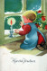 Buon Anno Natale BAMBINO Vintage Cartolina CPSMPF #PKD422.IT - New Year