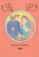 Vergine Maria Madonna Gesù Bambino Religione Vintage Cartolina CPSM #PBQ067.IT - Maagd Maria En Madonnas